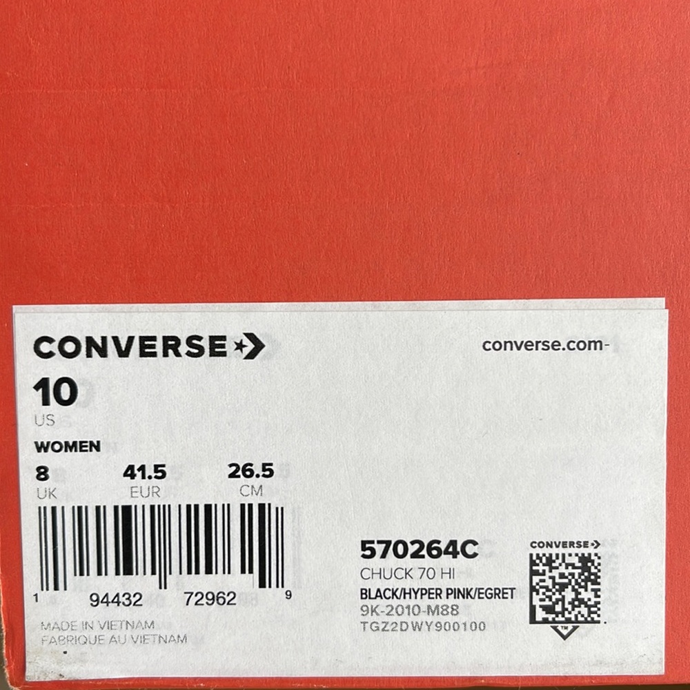 Converse Chuck 70 Hi ‘Digital Daze -Snakeskin’ WM 570264C
BLACK/HYPER PINK/EGRET - Picture 16 of 16